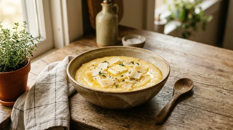recette polenta crémeuse au parmesan