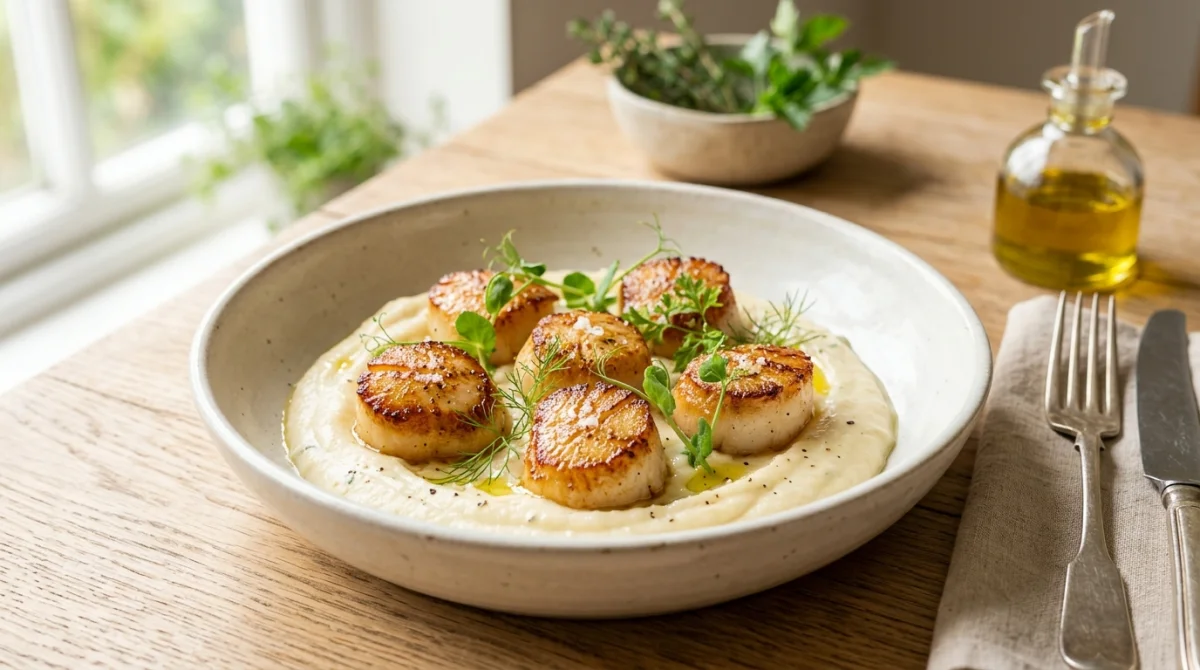 recette saint-jacques purée de panais
