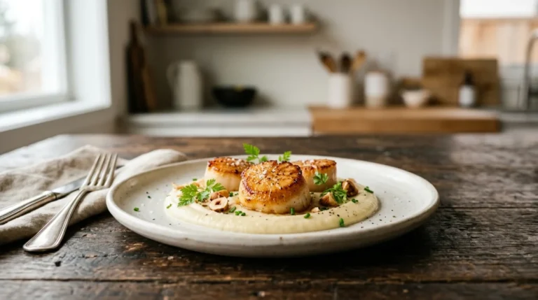 recette saint-jacques purée de panais