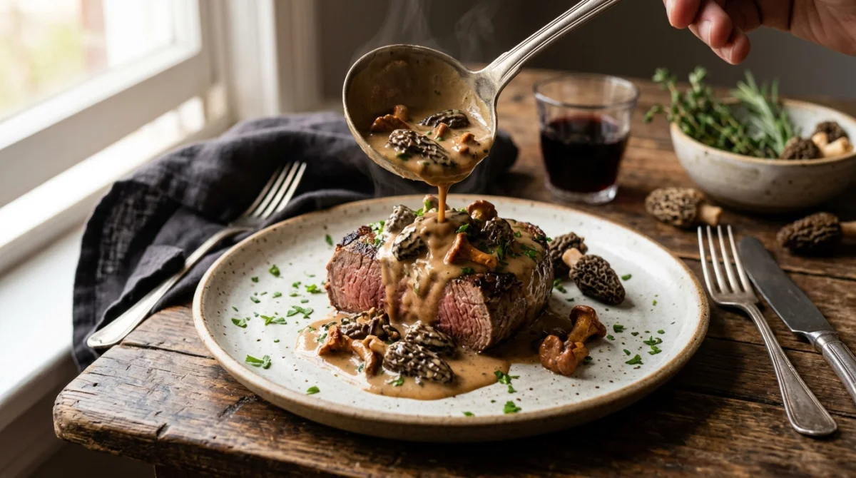 recette sauce aux morilles