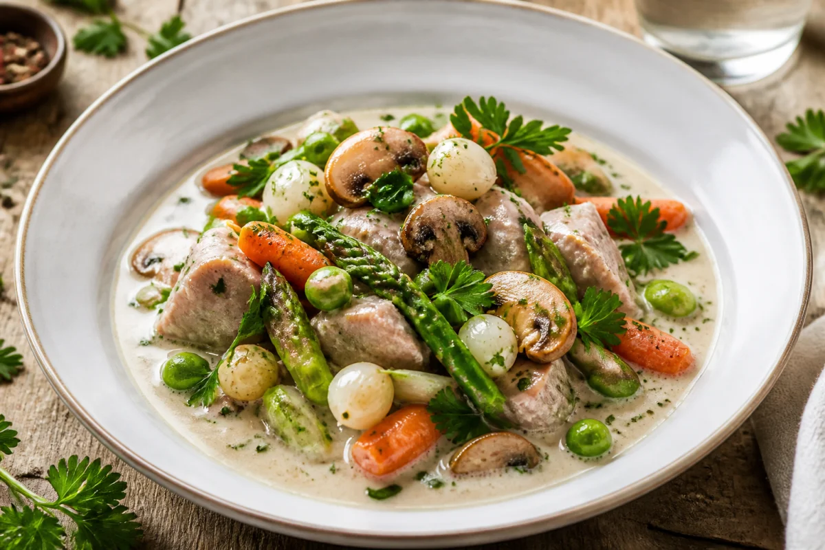 recette blanquette de veau revisitée