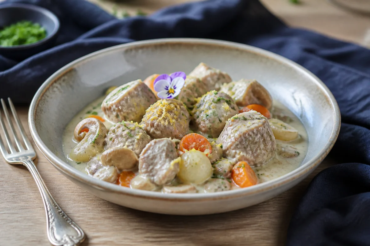 recette blanquette de veau revisitée