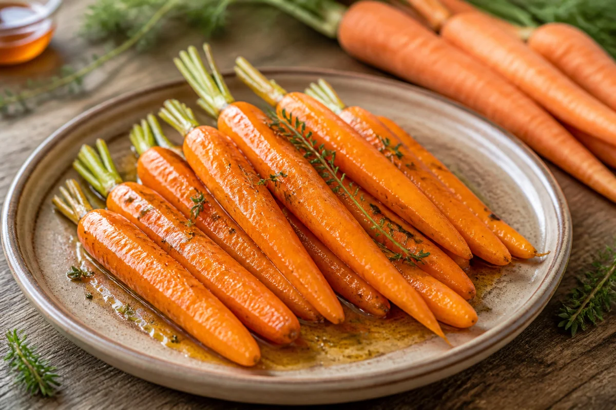 recette carottes glacées au miel