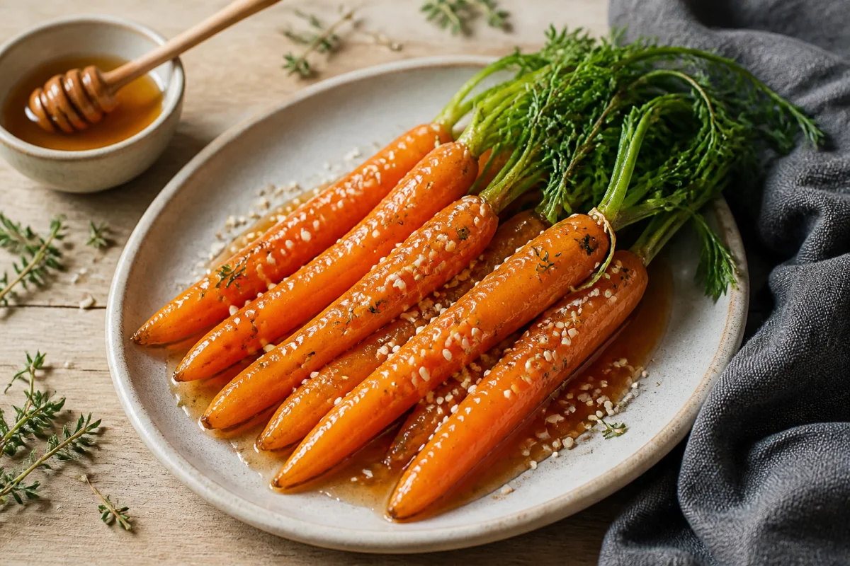 recette carottes glacées au miel